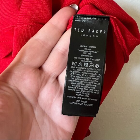 Ted Baker | Rianori Scalloped Trim Shift Dress - Picture 7 of 8